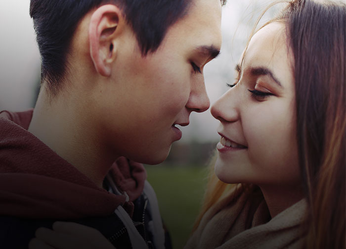 Teenage couple