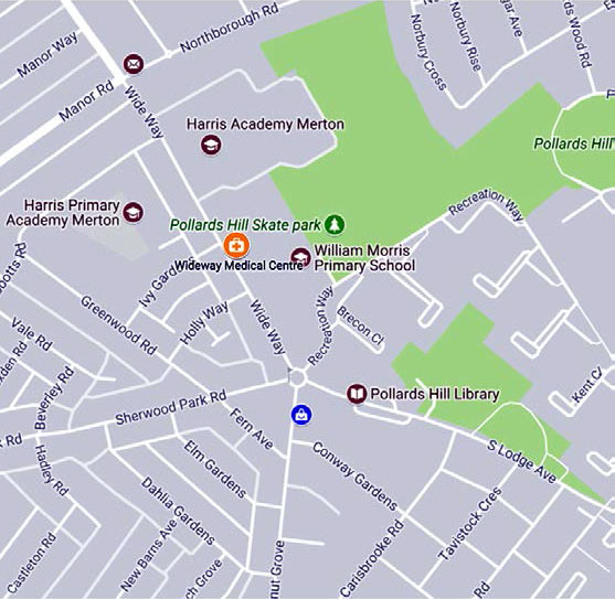 Wide Way Medical Centre location